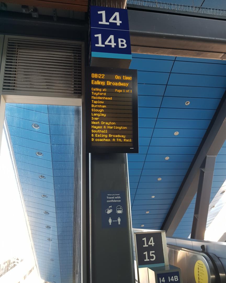 Jack Jack Productions on Train Siding: Is the 08.22 TfL Rail service from Reading to London Paddington leaving from Platform 13 or Platform 14