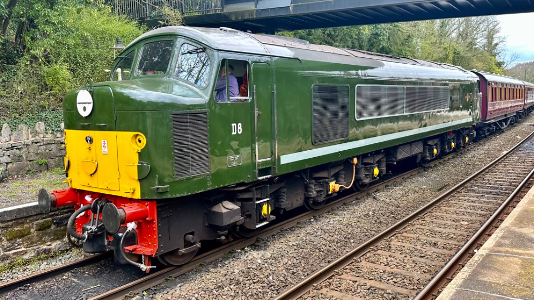 Michael Gates on Train Siding: Class 44 (more recently 44008) ‘Penyghent’ at Peak Rail Matlock on the 15th April 2023