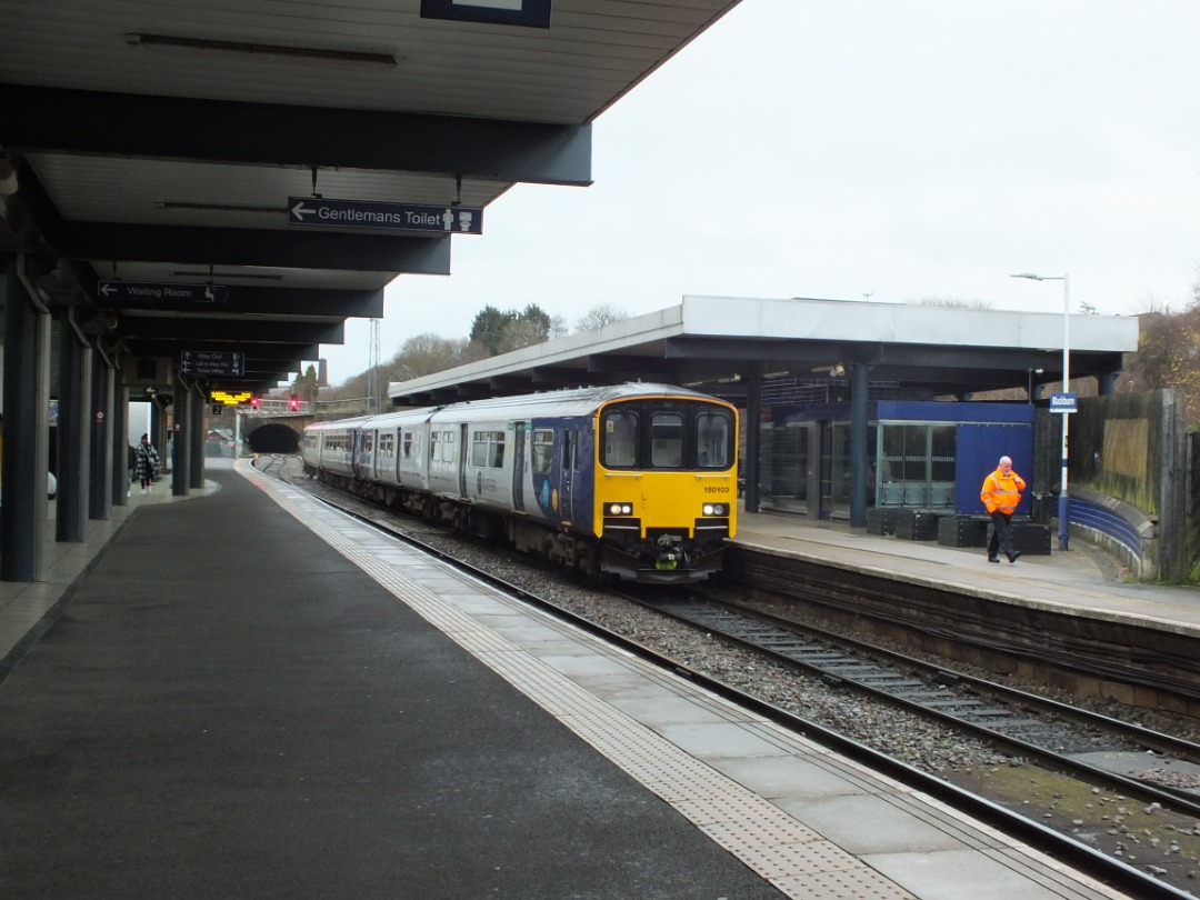 Cumbrian Trainspotter on Train Siding: Northern class 150/1 No. #150103 and class 156/4 No. #156461 calling at Blackburn yesterday working 2J27 0923 Clitheroe
to...
