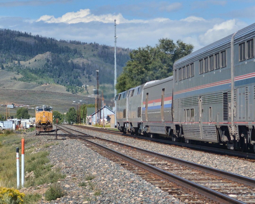 quirkphotoandmedia on Train Siding: Amtrak's California Zephyr rolls through Granby on the Moffat Road subdivision of the Union Pacific main line through
the Colorado...