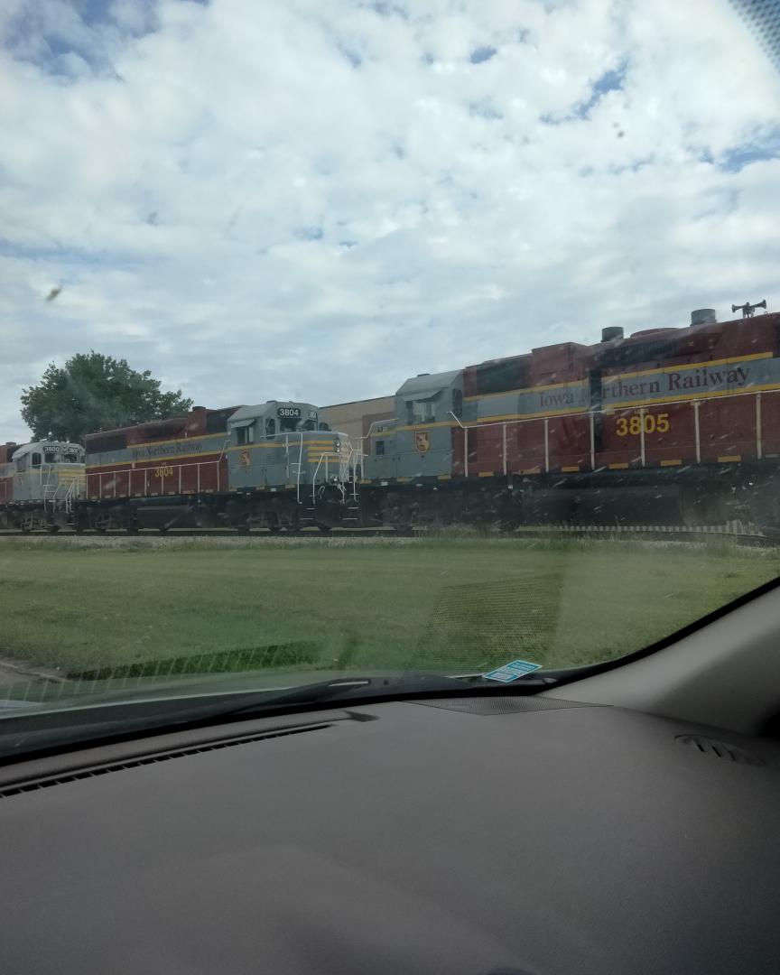 Pittsburgh amateur rail and history on Train Siding: Series of Iowa Northern engines I captured on my cross country road trip last summer (location unknown)