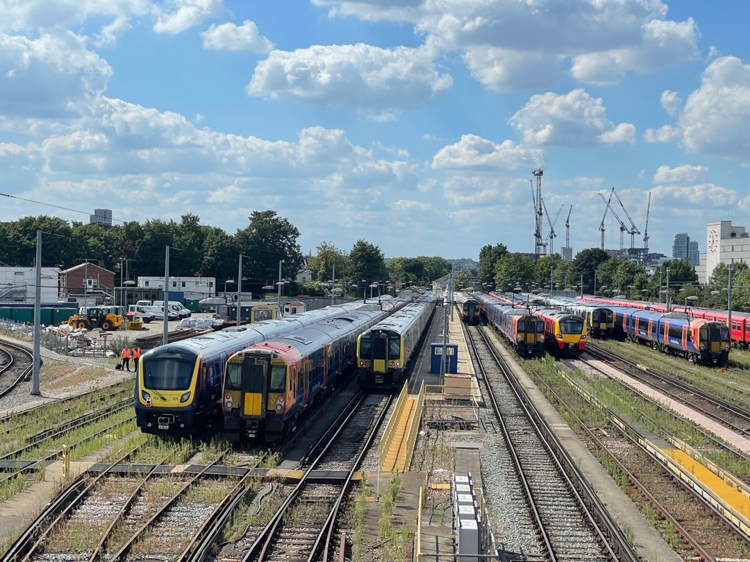 Jonathan Higginson on Train Siding: Clapham Junction, one of those places where you could do with spinning your head through 360°, busy doesn't cover
it!