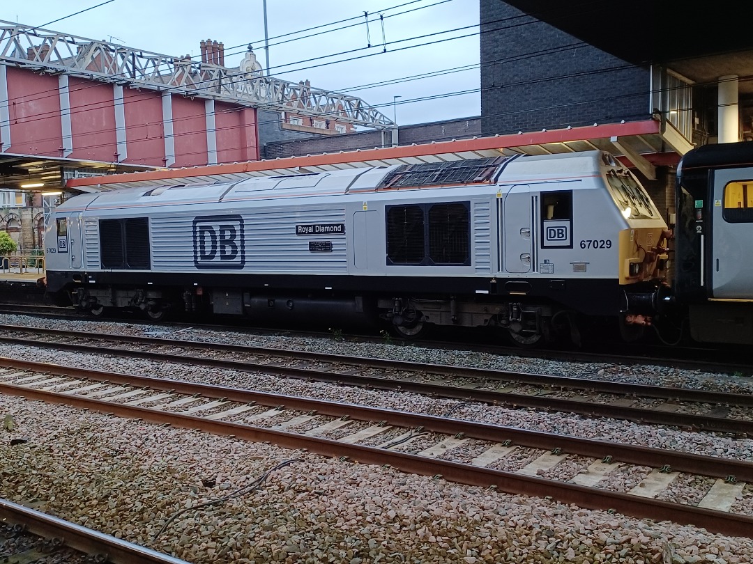 Trainnut on Train Siding: #photo #train #diesel #electric #station 67929, 90048, 90049, 57307 and Mk4 DVT Transport for Wales. 43274 ex East Midlands Trains