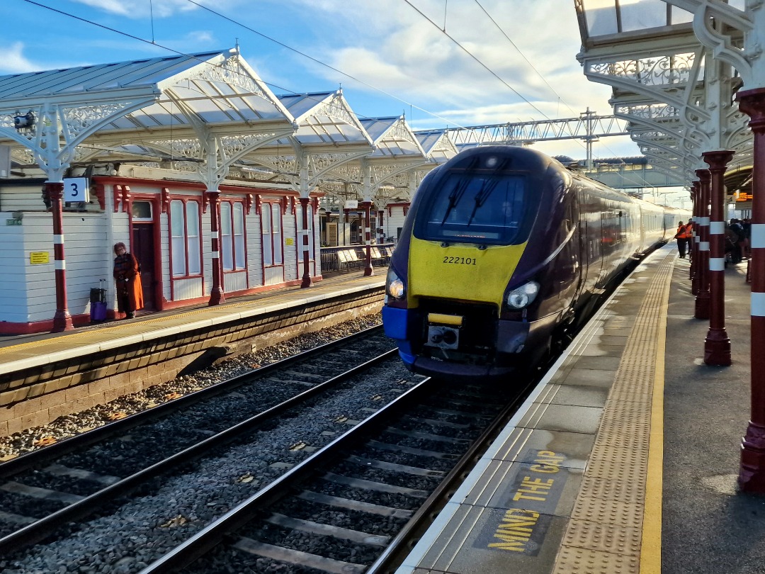 TheTrainSpottingTrucker on Train Siding: 3 of my haulages from yesterday. 360114 at Wellingborough, 222101 at Kettering and 170514 at Nottingham.