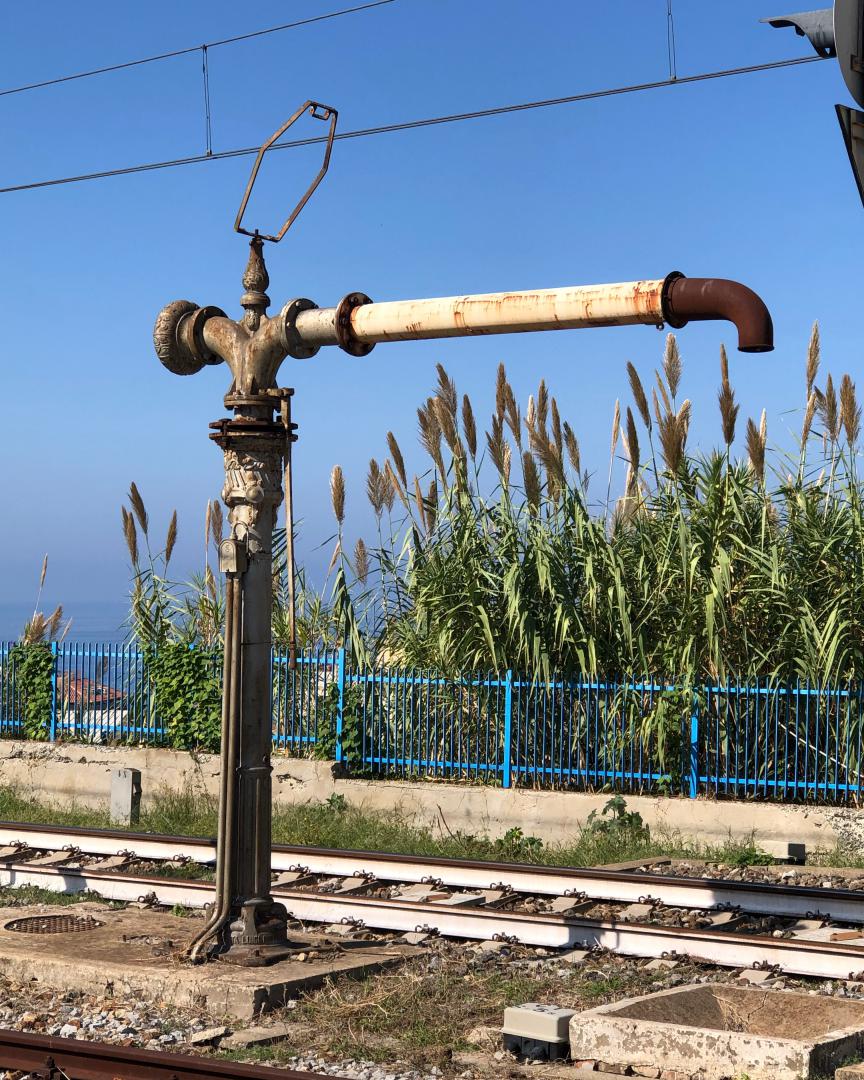 k unsworth on Train Siding: More relics from a bygone age in Calabria, water column & Tower, abandoned goods platform & shed . Tropea Station
today.....