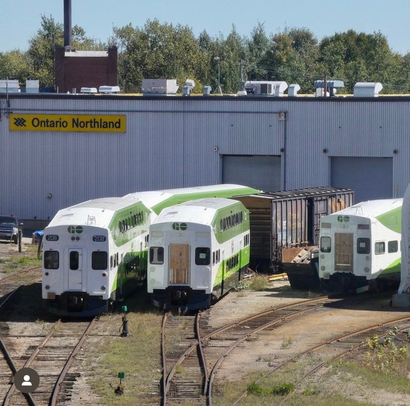 Canadian Modeler on Train Siding: Series 2 GO transit cab cars 200-214 being refurbished for service later this year. These cab cars will be replacing the
Series 8 cab...