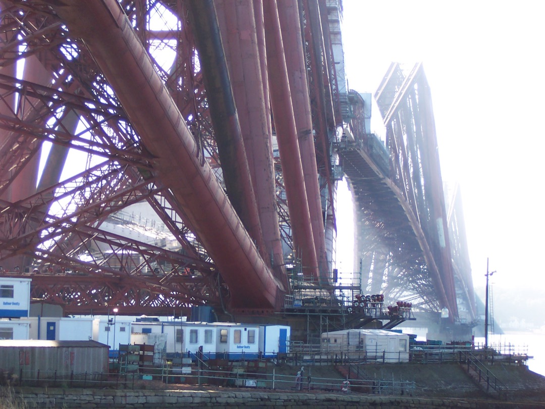 Jonathan Higginson on Train Siding: Misty morning driving home from a job in Fife, September 2003, a lot of work going on on the Forth Rail Bridge at the time.
One...