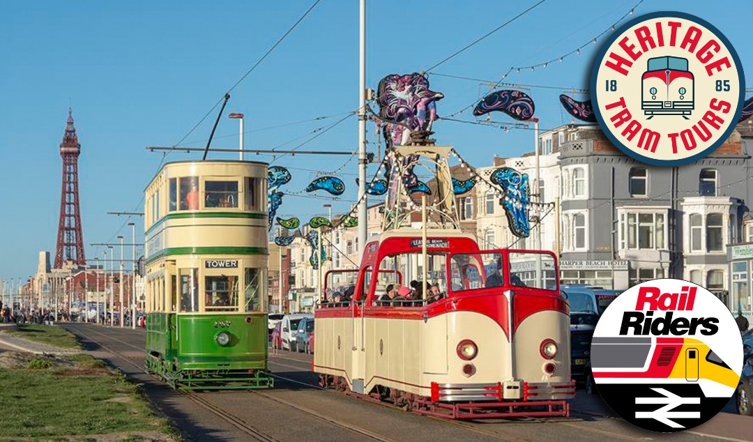 Rail Riders on Train Siding: We are pleased to announce that the Blackpool Heritage Tram Tours have renewed their discount with Rail Riders on their daytime
coastal...