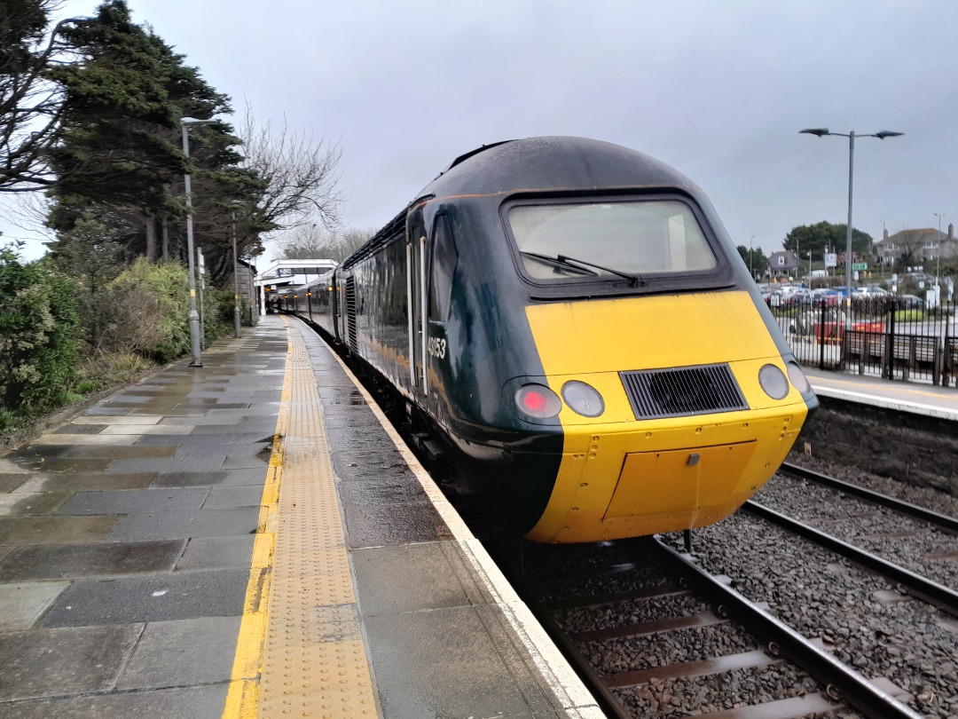Jacobs Train Videos on Train Siding: #43153 is seen at St Erth station working a Great Western Railway service to Penzance from Cardiff Central