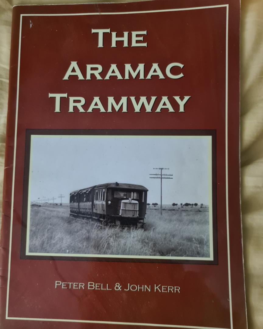Geoff on Train Siding: Photo of the cover of one of my favourite reference books. The Aramac tramway was run by the local council. The only council run line in
outback...