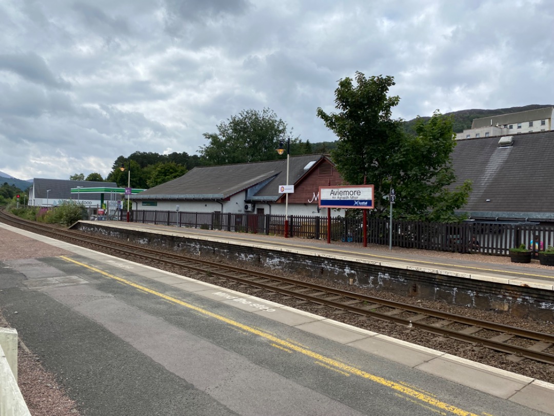 Sam Worrall on Train Siding: Aviemore station, this stations serves both ScotRail and the strathspey railway (the latter of which is why I'm here!)