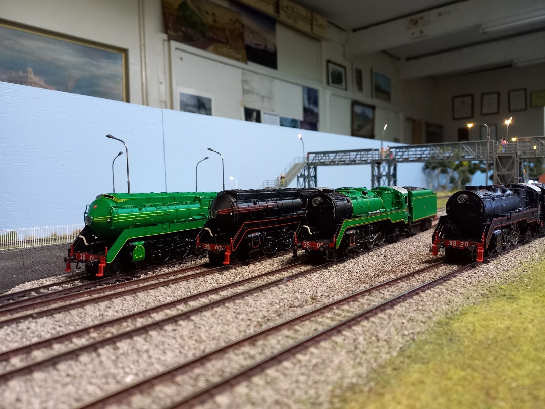 Thomas Robert Gordon Barnes on Train Siding: The ever growing and models of Australian Rail Model NSWGR C38 Class locomotives. One more to be added soon.