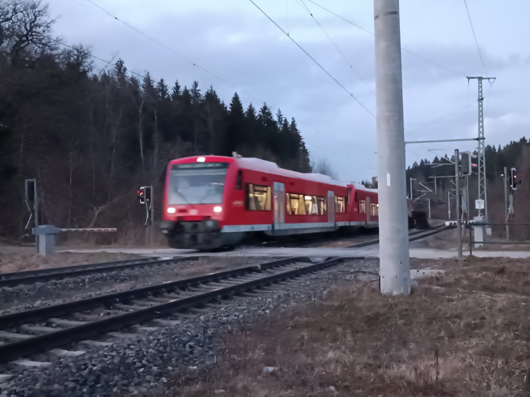 suedbahnpix on Train Siding: Broken down BR425 resulting in 3 RegioShuttles doing the IRE3 service to Lindau Reutin. seen in Durlesbach