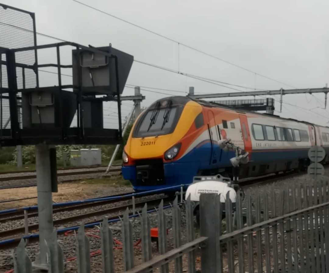 Daniel on Train Siding: Here we see 222011 and 43046 at Wellingborough station, not the best quality i know but for my first time train spotting id say
they're pretty...