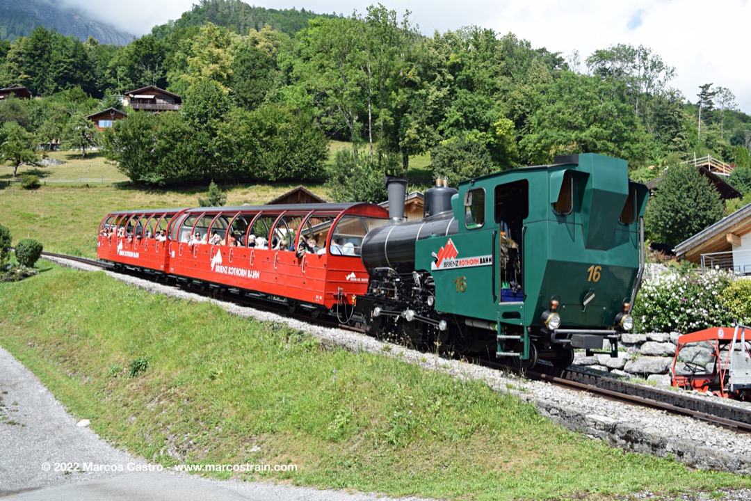 marcostrain on Train Siding: 📷🇨🇭 Steam locomotive H 2/3 16 of the BRB (Brienz Rothorn Bahn) arriving to Brienz, Switzerland.