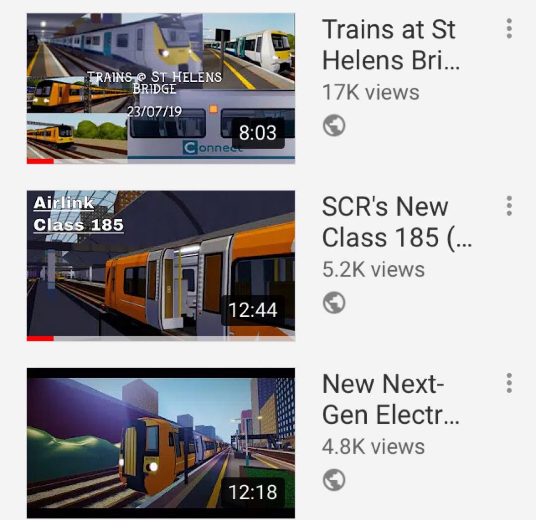Joe on Train Siding: Everybody make sure to subscribe to my YouTube channel for railway content! We are closing in on 500 subscribers, also, my most popular
upload is...