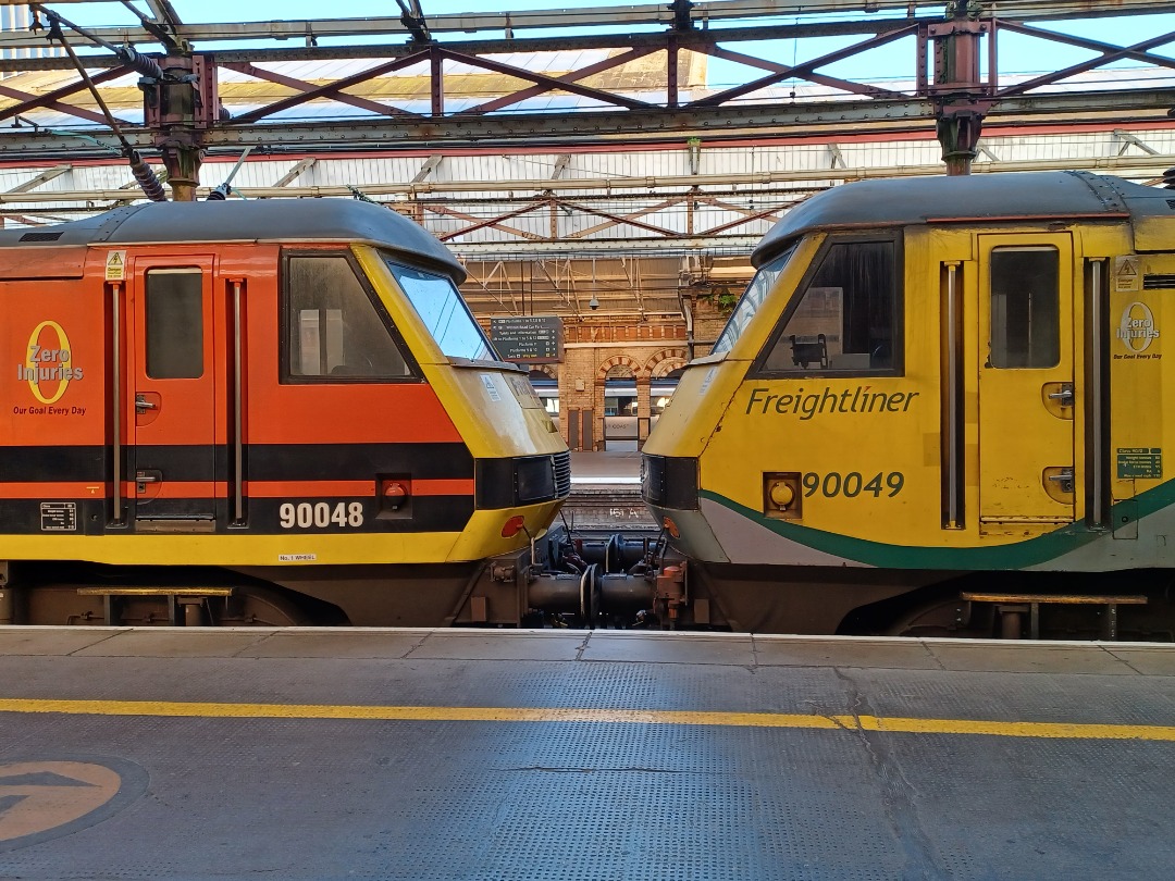 Trainnut on Train Siding: #photo #train #diesel #electric #station 67929, 90048, 90049, 57307 and Mk4 DVT Transport for Wales. 43274 ex East Midlands Trains