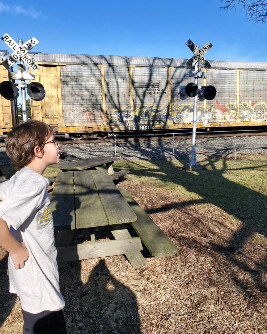 Preston Beery on Train Siding: I also took some pictures from that same event from the video The ones with a real train is an NS (Norfolk Southern) train we saw
just...