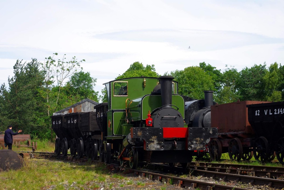 James Wells on Train Siding: The former Seaham Harbour Dock Company No.18 which was built in 1877 (Works No.683) and now preserved at Beamish.