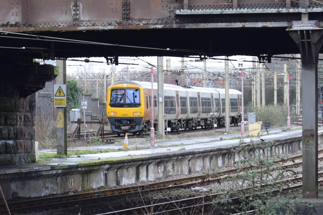 Hardley Distant on Train Siding: CURRENT: 323212 still in the West Midlands Railway livery of it's former operator stands in the sidings just North of
Preston Station...