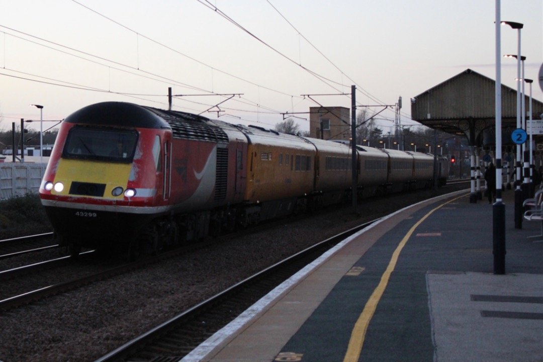 LNER Train Fan on Train Siding: 43200 & 43299 pass Retford 7 hours late after being sat at Doncaster from 10:30-17:10 yes 7 hours late!!!! Because weather
and damge to...