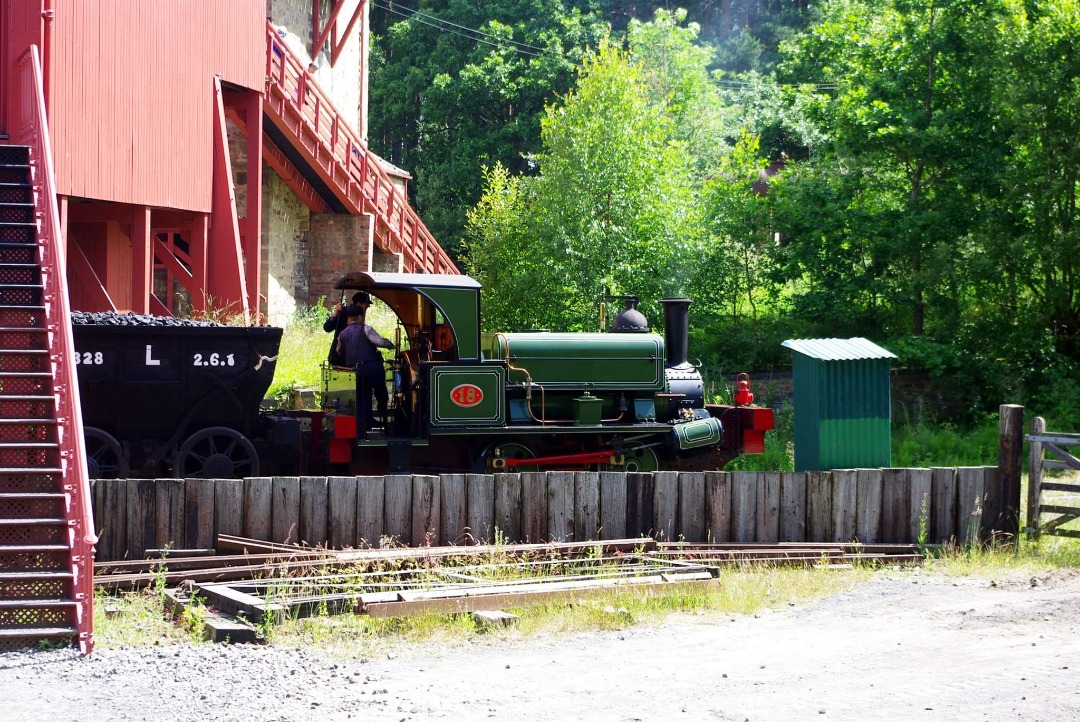 James Wells on Train Siding: The former Seaham Harbour Dock Company No.18 which was built in 1877 (Works No.683) and now preserved at Beamish.