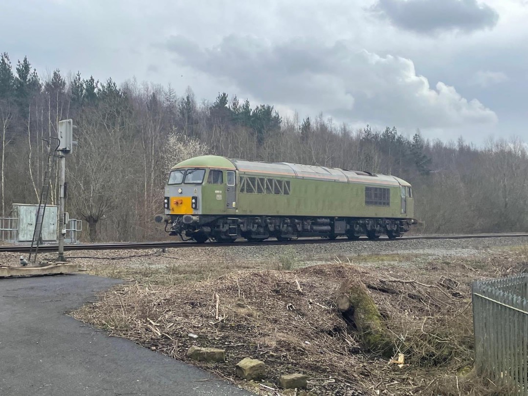 Inter City Railway Society on Train Siding: 69010 light engine, on 0Z68 1140 Derby Litchurch Lane to Doncaster Royal Mail Terml, passes Beighton 29th February
2024