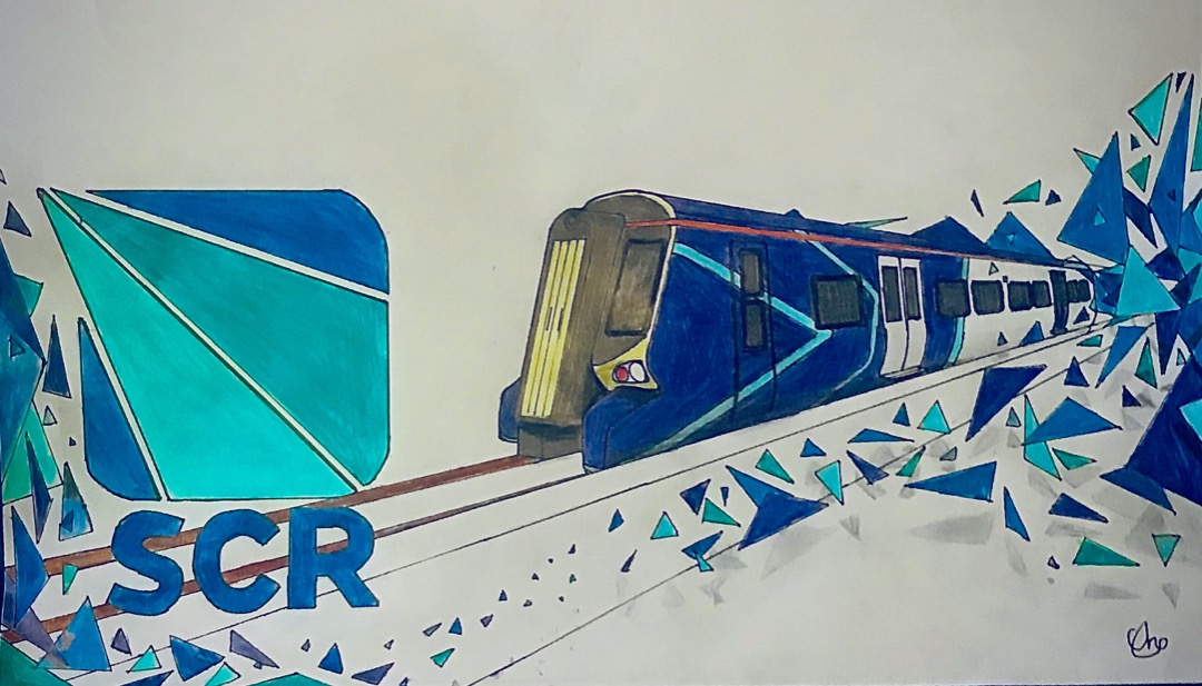 Eurostar_E320Drawings on Train Siding: Experimented and ended up with this, it's a bit different from what I usually do but I think it turned out okay.
#traindrawings...