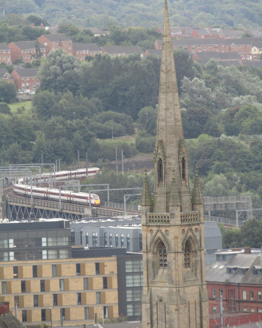 Jen on Train Siding: Bit of a different view of the King Edward Bridge with LNER Azuma arriving into Newcastle Central Station from London Kings Cross .. I
was...