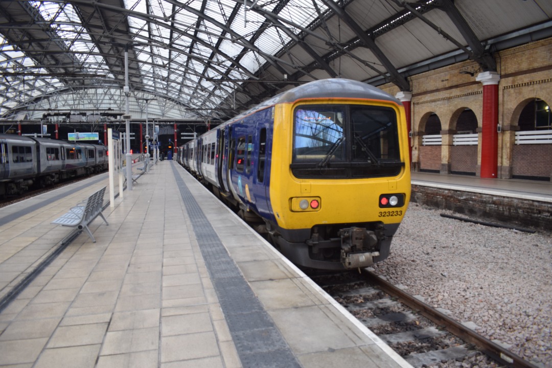 Hardley Distant on Train Siding: CURRENT: 323233 stands at Liverpool Lime Street Station today prior to departure with the 2A15 11:00 Liverpool Lime Street
to...