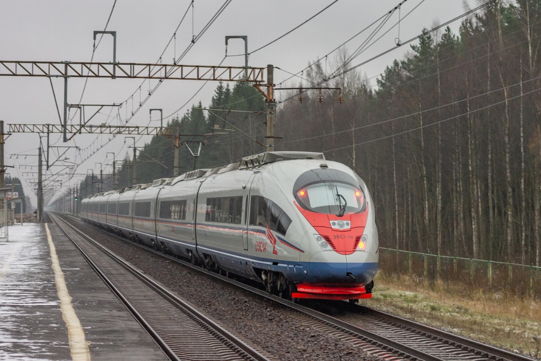 Vladislav on Train Siding: high-speed electric train EVS1-19 "Sapsan" aka Siemens Velaro Rus on the Ushaki-Ryabovo stage
