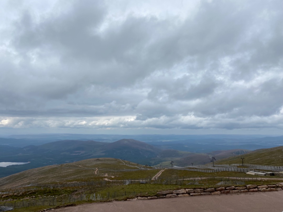 Sam Worrall on Train Siding: The tunnel leading up to and the view from the highest point on the cairngorm mountain railway.