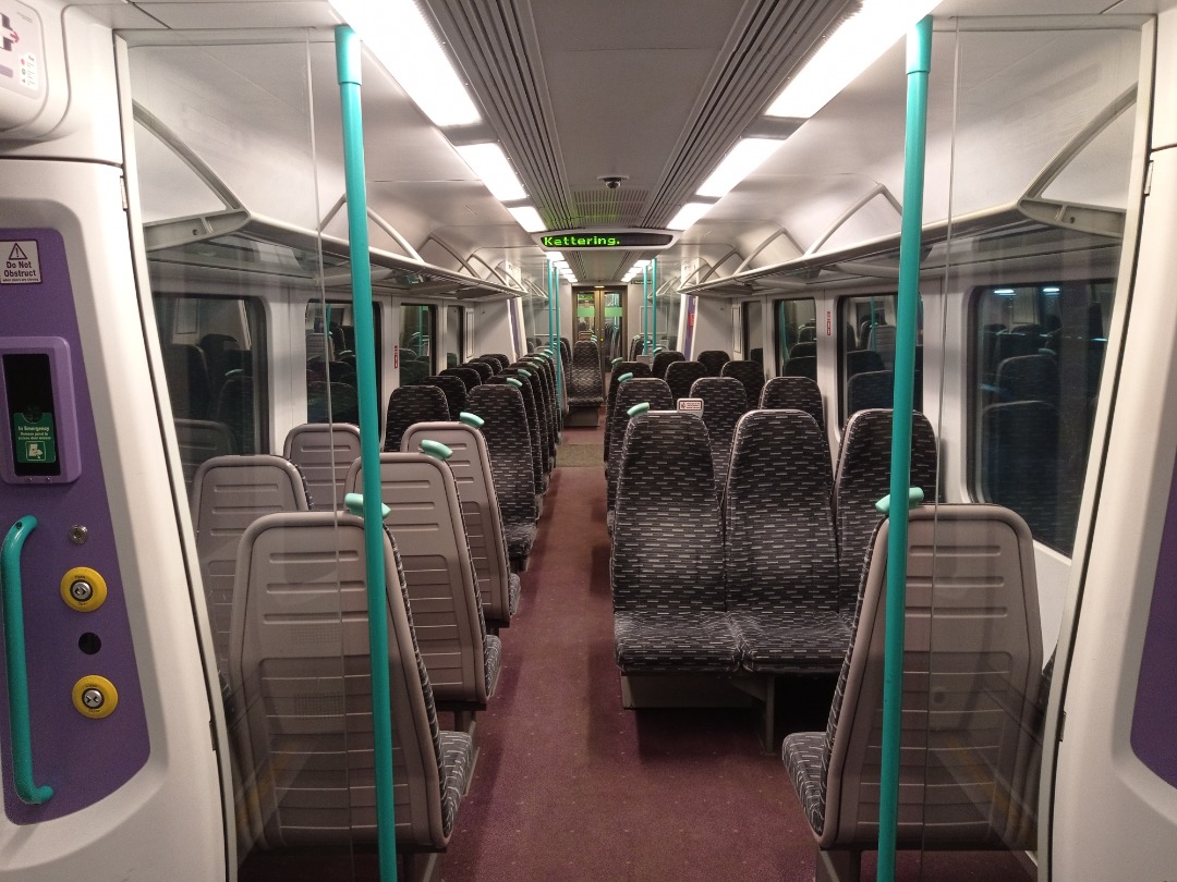 Daniel on Train Siding: Something a bit different, the interior of the front car of an EMR Class 360 during night and day. This will all be changed during...