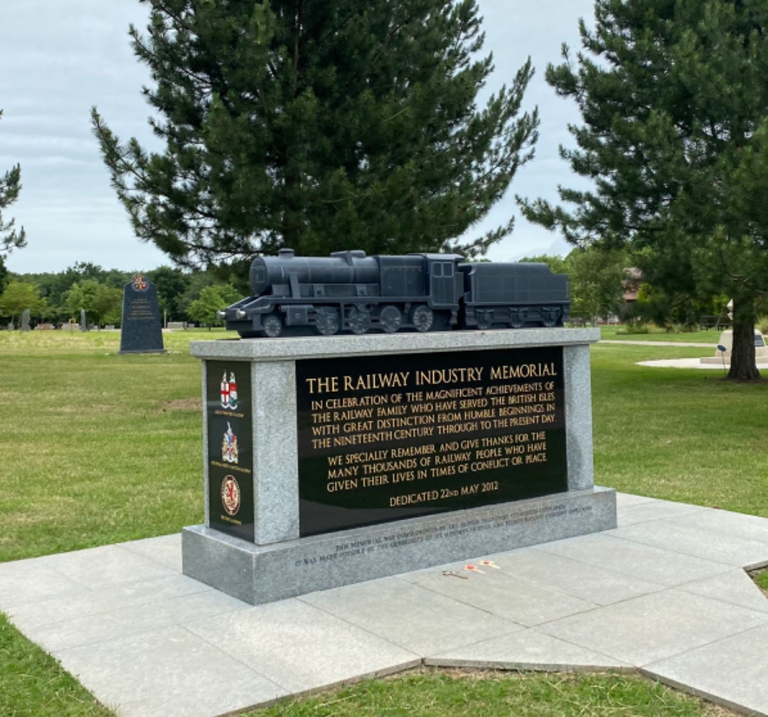 Sam Worrall on Train Siding: The railwaymen's memorial at the National Memorial Arboretum. This was constructed to commemorate those who died working on
Britain's...