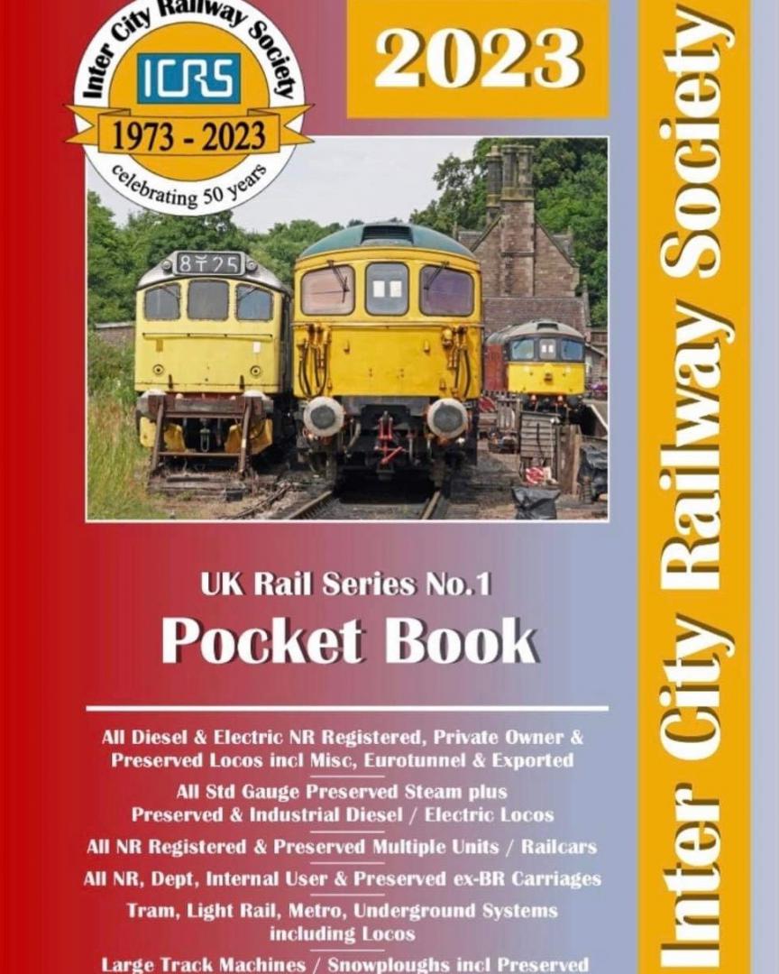 Inter City Railway Society on Train Siding: Our range of 2023 Spotting books are now available to PRE ORDER via our official website