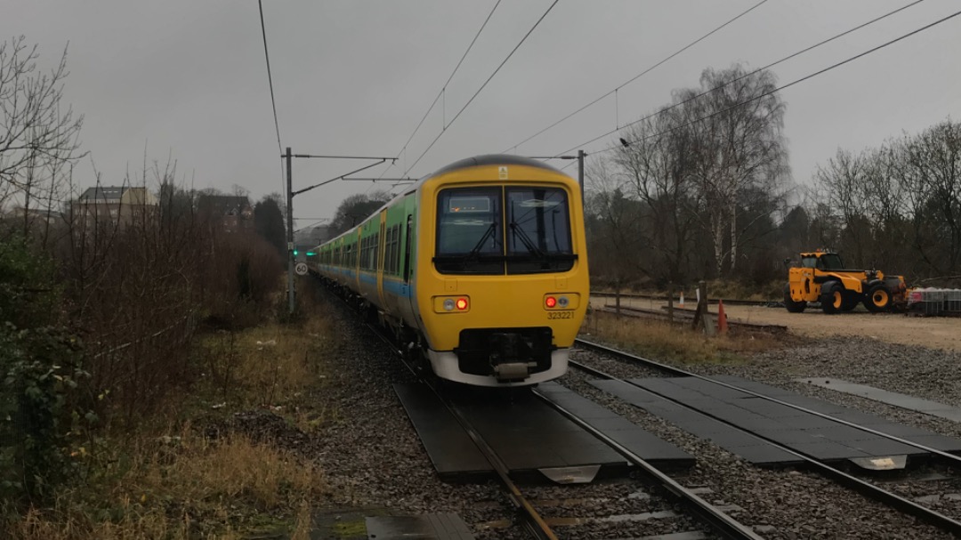 George on Train Siding: 323221 departing Sutton Coldfield yesterday with 2O28 from Lichfield Trent Valley to Bromsgrove, later curtailed at Longbridge due to
flooding.