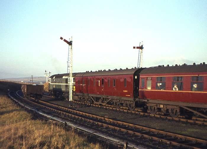 Chris van Veen on Train Siding: Early photos near and at my "home station" (Altnabreac) when proper traction was in charge in the shape of Class 26
(nicknamed "Cup...