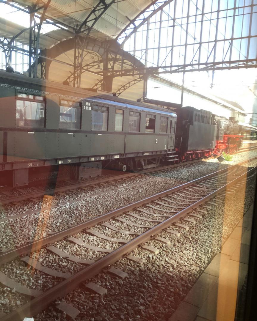 Sjaak on Train Siding: Steamloc and passenger carriage on the old side of railwaystation Haarlem (NL). It was there for a recording of the Disney+ TV series
"A small...