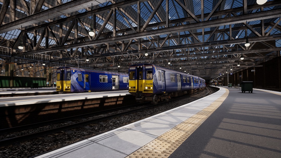 Robbie MacPrìs on Train Siding: Driving the Class 314 in ScotRail livery on the Glasgow Cathcart circuit today (Train Sim World 3)
