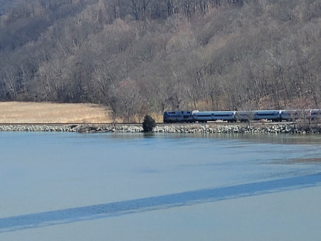 Peter J. Sroczynski on Train Siding: Here is a shot of the Amtrak Lake Shore Limited Train. Taken at Bear Mountain State Park, NY, USA.