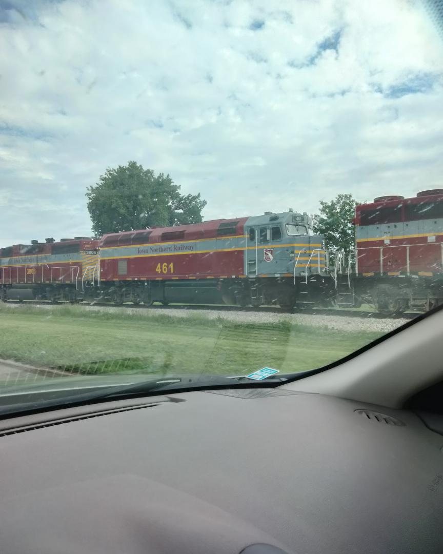 Pittsburgh amateur rail and history on Train Siding: Series of Iowa Northern engines I captured on my cross country road trip last summer (location unknown)