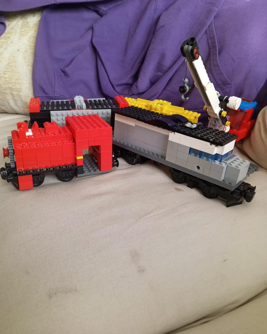 papitofrito2 on Train Siding: I decided to post pictures of all the trains, cars, and Crain I had in order I started them in cuz I was bored, what yall think.
