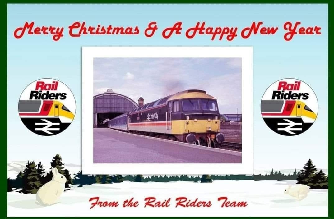 Rail Riders on Train Siding: We would like to wish all our followers, partners, friend's and of course our club members a very Merry Christmas and a Happy
New Year.