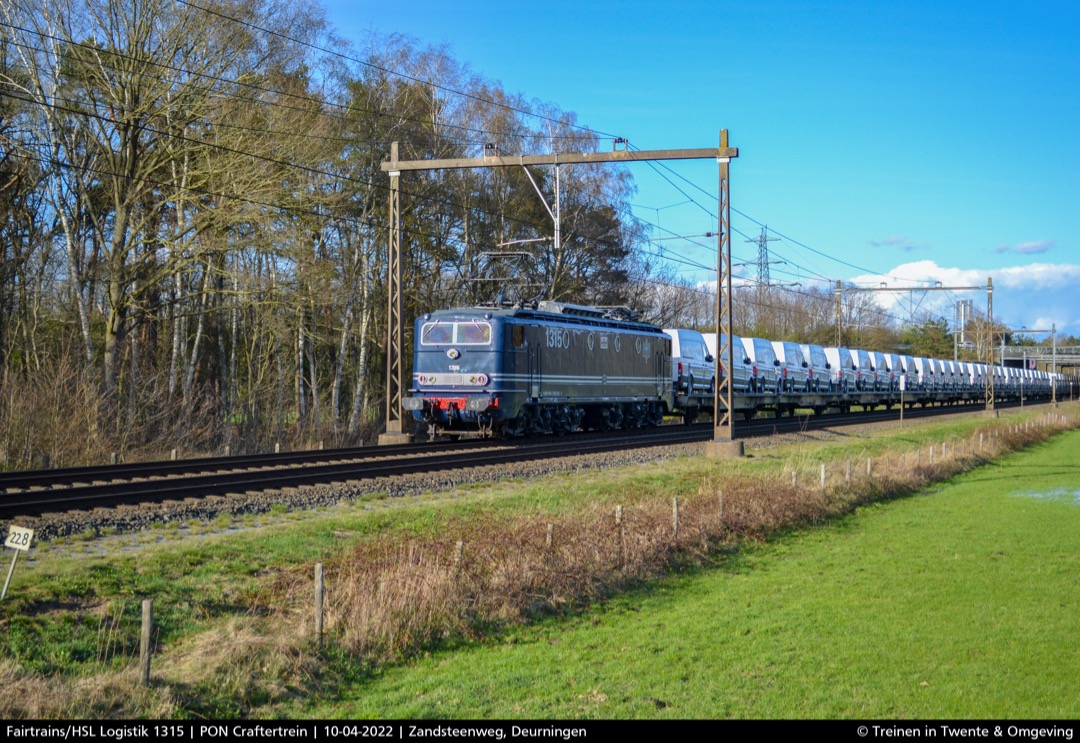 Treinen in Twente & Omgeving on Train Siding: Fairtrains/HSL Logistik 1315 komt door Deurningen, heen naar Bad Bentheim als LLT en daarna als terugweg naar
Amersfoort...