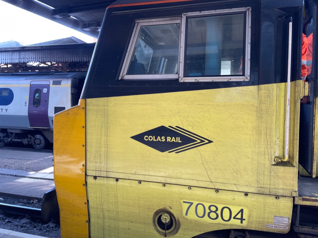 Andrea Worringer on Train Siding: Class 70804 at Nottingham Station. Thank you so much to driver Antony who very kindly told me about 70s and gave me a tour of
the...
