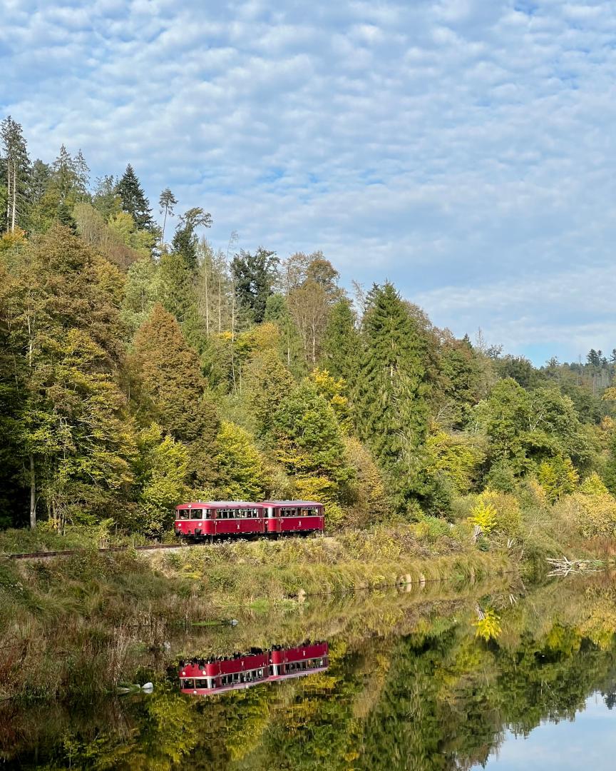 Frank Kleine on Train Siding: Awesome weather today for an extra photo tour with the Uerdinger railcar around Passau. First on the short leg of the Granitbahn
which is...