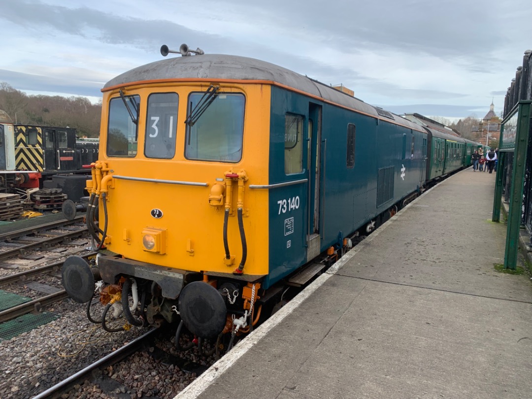 Mista Matthews on Train Siding: Yesterday's shift at Spa Valley Railway. Unfortunately no steam drivers available so it was a top and tail diesel service
for the day