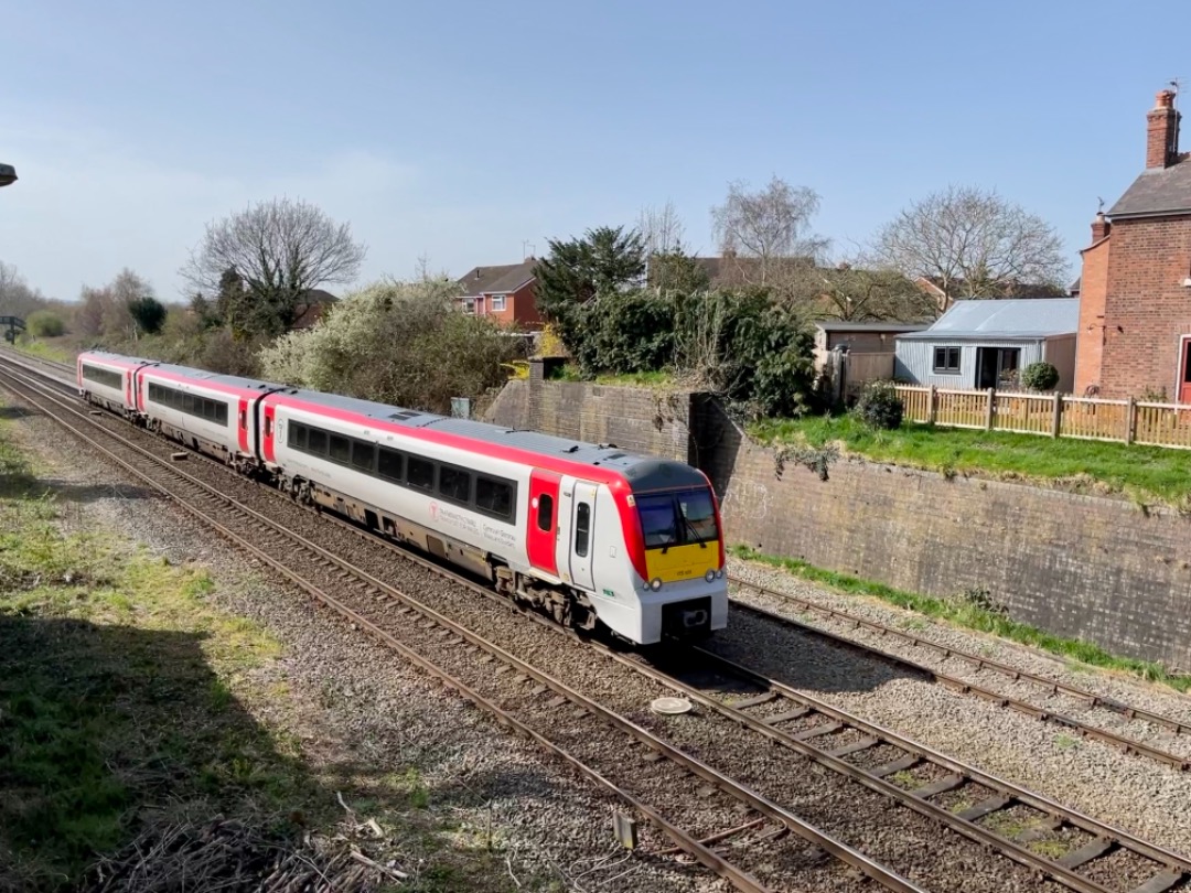 Shaun Jenks on Train Siding: Transport for Wales 175105 passing through Sutton in Shrewsbury today, heading north to Manchester with the 0705 Milford Haven
to...