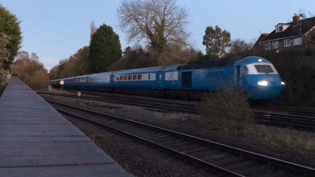 George on Train Siding: Saw the Midland Pullman (43046 & 43047) at Water Orton West Junction yesterday, just as it was getting dark!