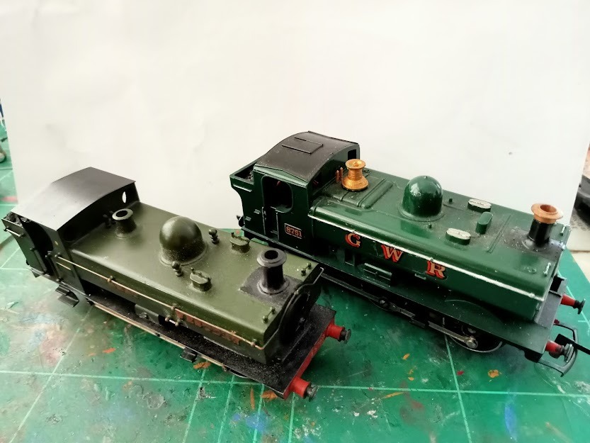 Larnswick UK on Train Siding: A hornby pannier tank bought by mum and dad in 1973 as a present for passing my exams and getting an apprenticeship, alongside
a...